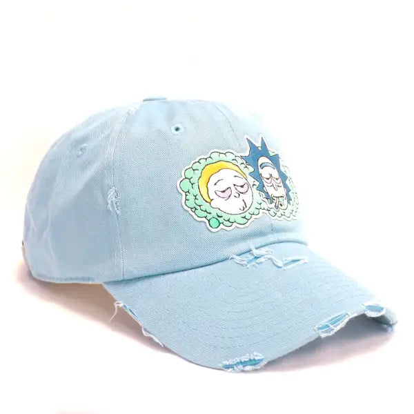 Rick and morty faded dad hat - OSFA / LT.BLU - HATS