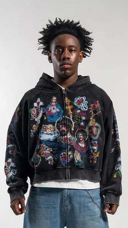 Righteous risen king zip up hoodie by TODAYS TREND