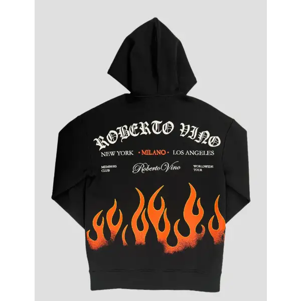 Roberto vino milano flame hoodie - HOODIE