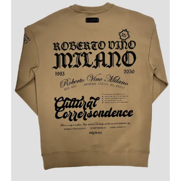 Roberto vino milano neck and back logo sweatshirt - SWEATSHIRTS