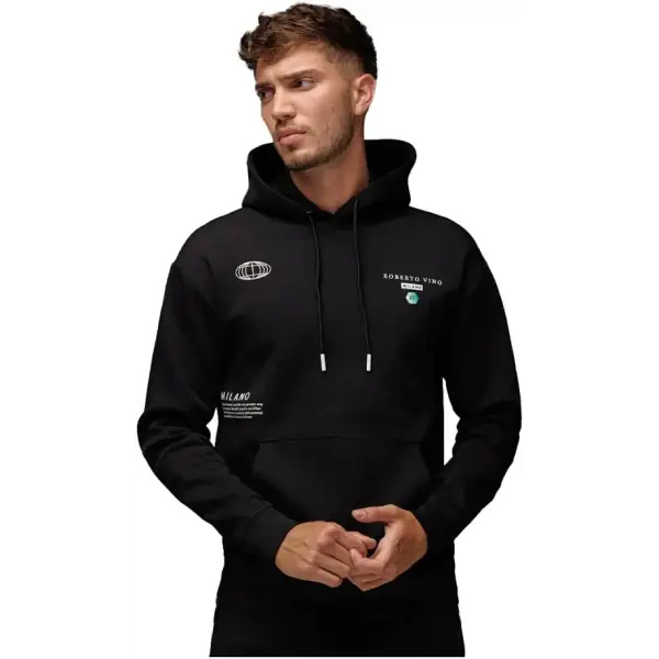 Roberto vino milano new generation hoodie - SMALL / CREAM - HOODIE