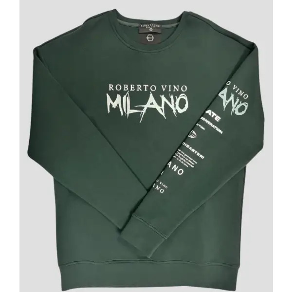 Roberto vino milano sweatshirt - 3XL / GREEN - SWEATSHIRTS