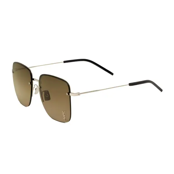 Saint Laurent Gold/Gold Aviator Sunglasses - ECtrendsetters