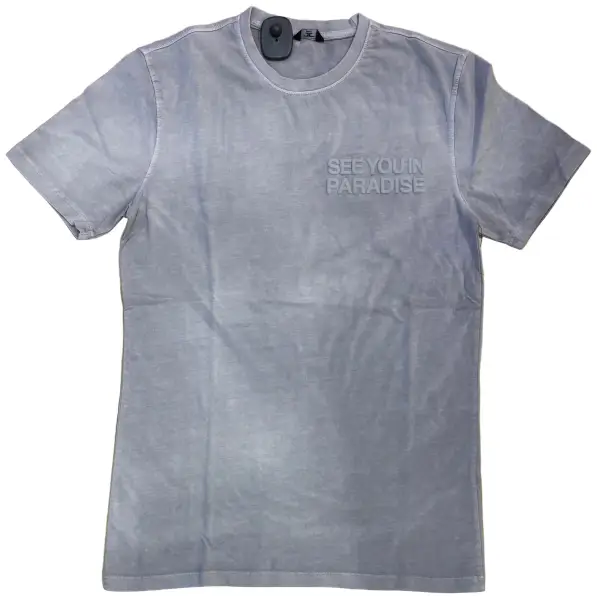 See you in paradise embosed t-shirt - SMALL / H.GRY - T-SHIRT