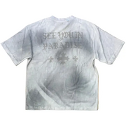 See you in paradise faded wash cross t-shirt - T-SHIRT