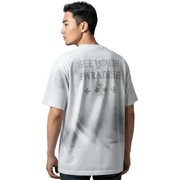 See you in paradise faded wash cross t-shirt by SEE YOU IN PARADISE