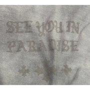 See you in paradise faded wash cross t-shirt - T-SHIRT