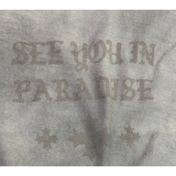 See you in paradise faded wash cross t-shirt - T-SHIRT
