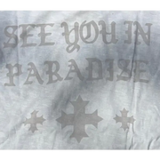 See you in paradise faded wash cross t-shirt - T-SHIRT