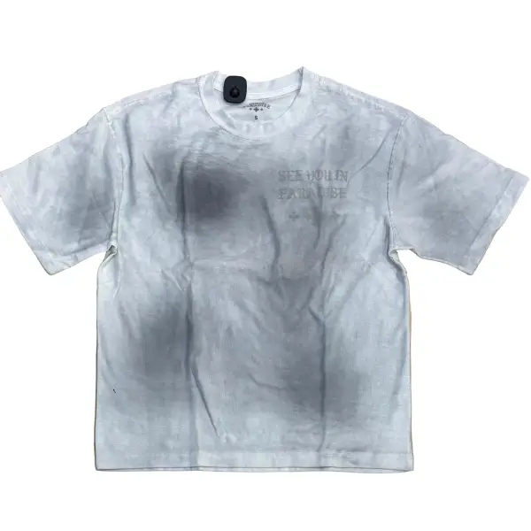 See you in paradise faded wash cross t-shirt - SMALL / WHITE - T-SHIRT