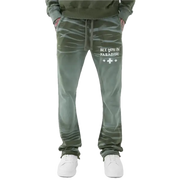 See you in paradise stacked jogger - SMALL / OLIVE - JOGGERS