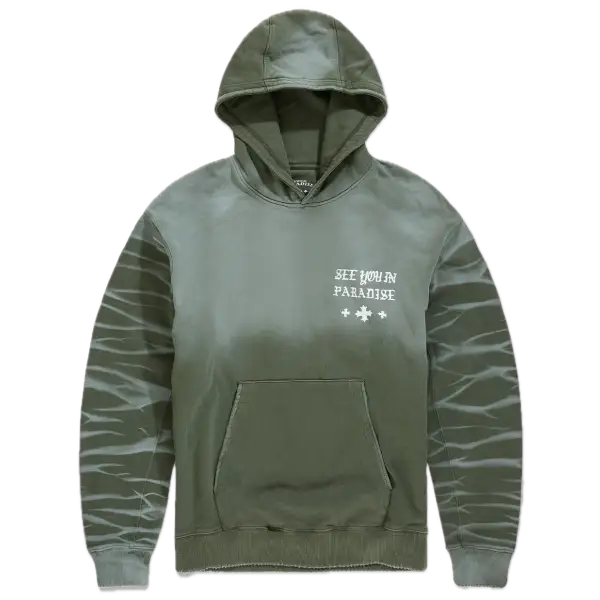 See you in paradise stellar cross logo hoodie - SMALL / OLIVE - HOODIE