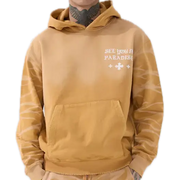 See you in paradise stellar cross logo hoodie - SMALL / TAN - HOODIE