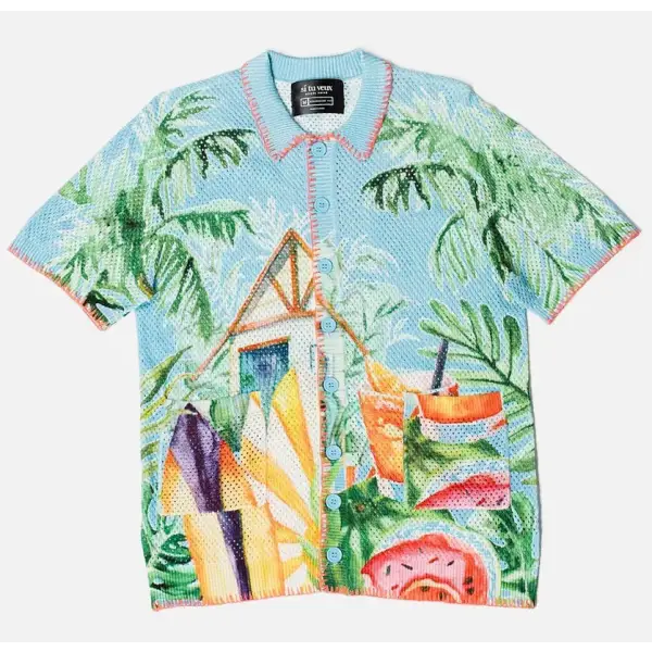 Si Tu Veux Tropical Life Shirt – Vibrant Summer Vibes in Every Stitch - T-SHIRT