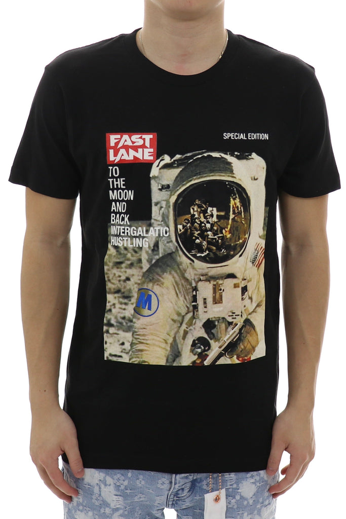 Fast Lane To The Moon T-Shirt - ECtrendsetters