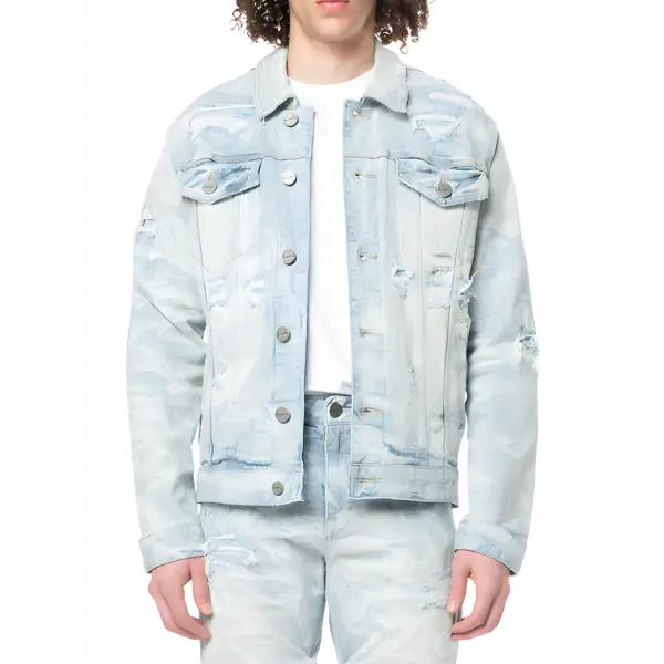 Smoke rise lightning denim jacket - JACKET