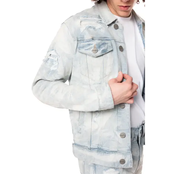 Smoke rise lightning denim jacket - JACKET