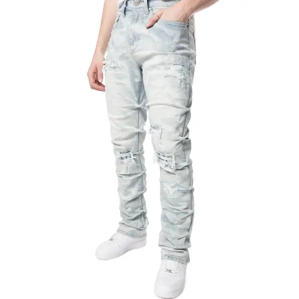 Smoke rise lightning flare denim - DENIM