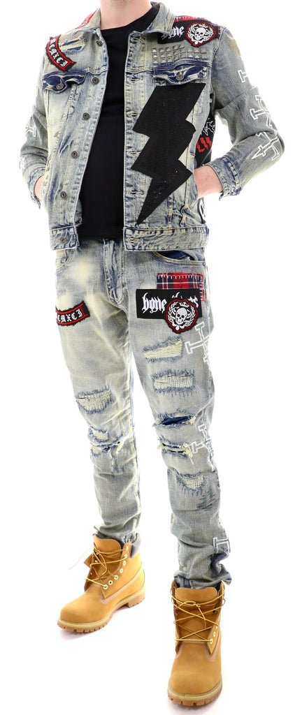 Smoke Rise Rip And Repair Denim - ECtrendsetters