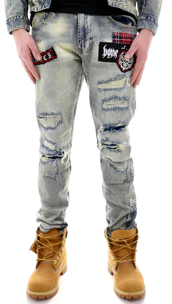 Smoke Rise Rip And Repair Denim - ECtrendsetters