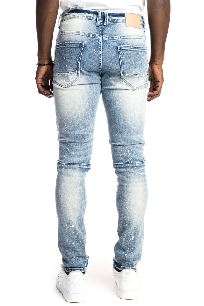 Smoke Rise Ripped And Repair Embroidered Denim - ECtrendsetters