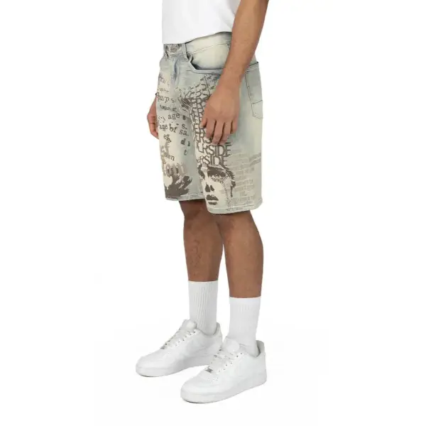 Smoke rise underside jean short - SHORTS