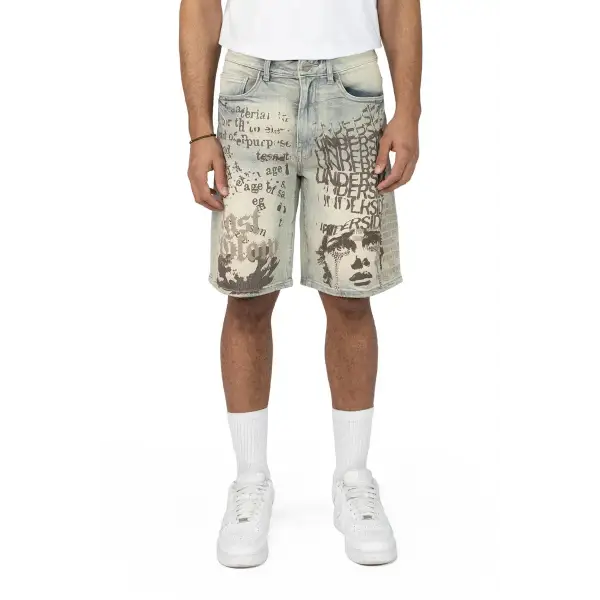 Smoke rise underside jean short - SHORTS