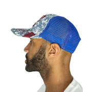 Smugglers moon denim skull trucker hat - OSFA / BROWN - HATS