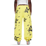 Sp5der 5star print sweatpants - LARGE / YELLOW - SWEAT PANT