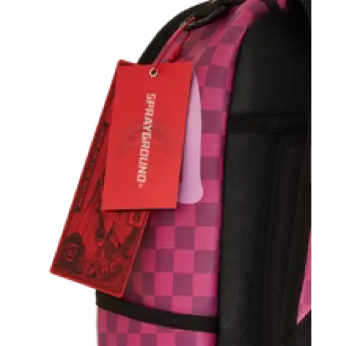 SPLIT SIP PINK CHECK DLXSV BACKPACK - BAGS