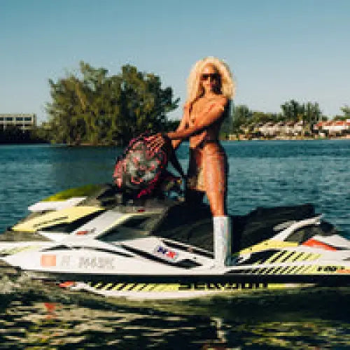 SPRAYGROUND AI LION NEON PINK BACKPACK - BAGS