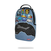 Sprayground Denim Tear 3 AM Patches DLXSV Backpack - BAGS
