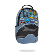 Sprayground Denim Tear 3 AM Patches DLXSV Backpack - BAGS