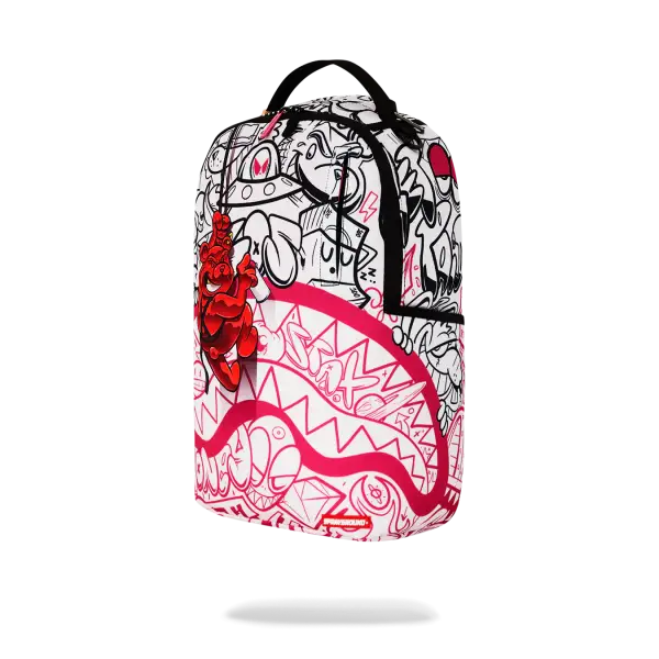 Sprayground diablo bear repel graffiti backpack - BAGS