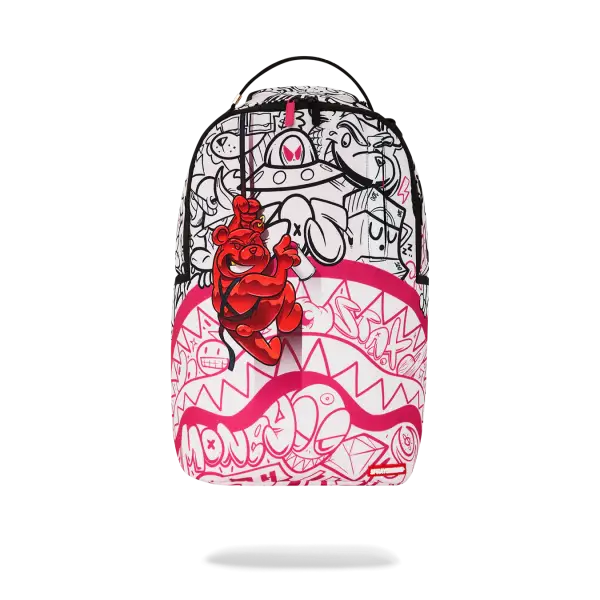 Sprayground diablo bear repel graffiti backpack - BAGS