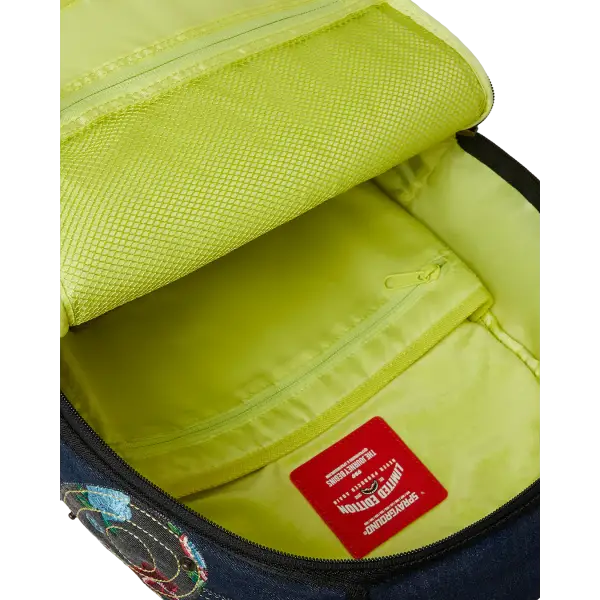 Sprayground Evisu Style DLX Denim Backpack - BAGS