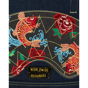 Sprayground Evisu Style DLX Denim Backpack - BAGS