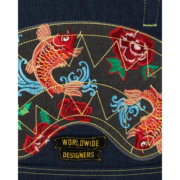 Sprayground Evisu Style DLX Denim Backpack - BAGS