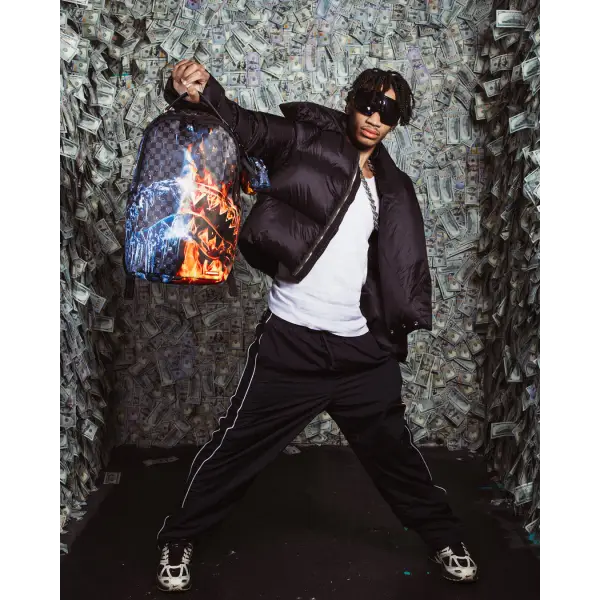 SPRAYGROUND FIRE & ICE SHARK DLXSV BACKPACK - BAGS