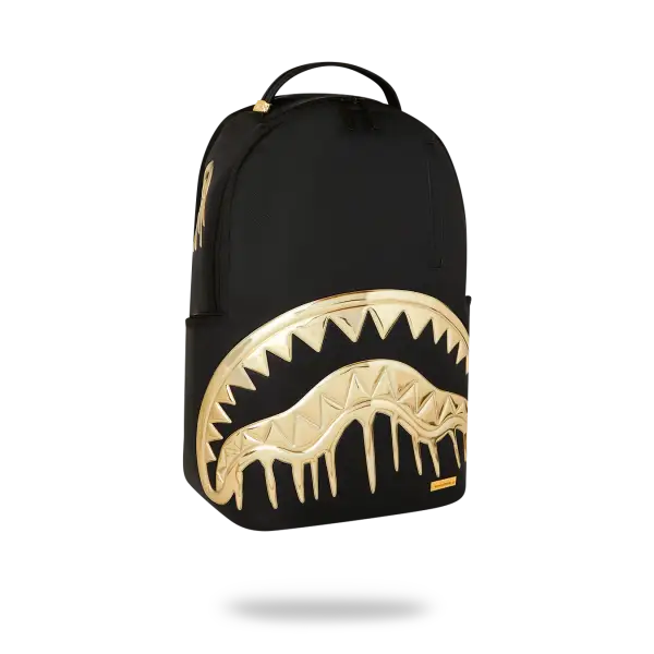 Sprayground GoldHeart Shark Drip Backpack - BAGS