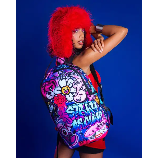 SPRAYGROUND GRAFFITI PRINT DLXR BACKPACK - BAGS