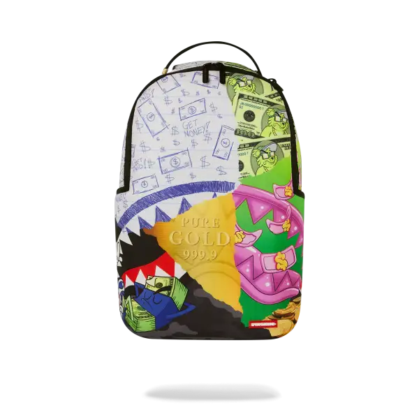Sprayground Mean Money Collage DLXR Backpack - BAGS