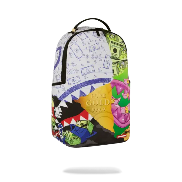 Sprayground Mean Money Collage DLXR Backpack - BAGS