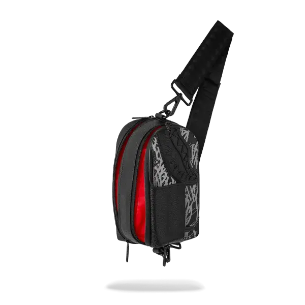 Sprayground midnight raceway graffiti backpack sling - BAGS