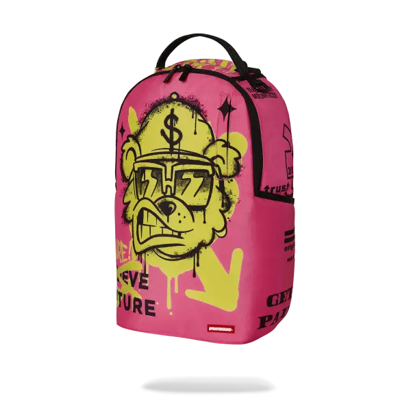 SPRAYGROUND MONEY BEAR GRAFFITI DLXR BACKPACK - BAGS