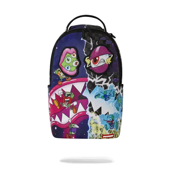 Sprayground money boys split crazy eyes backpack - BAGS