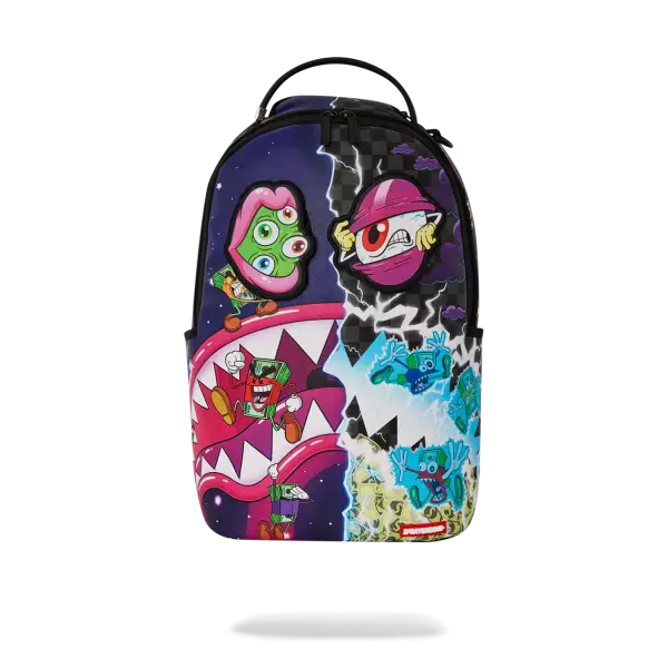 Sprayground money boys split crazy eyes backpack - BAGS