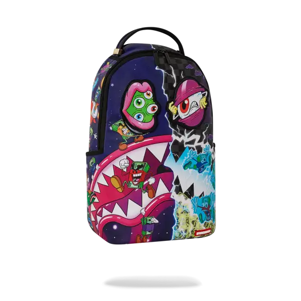 Sprayground money boys split crazy eyes backpack - BAGS