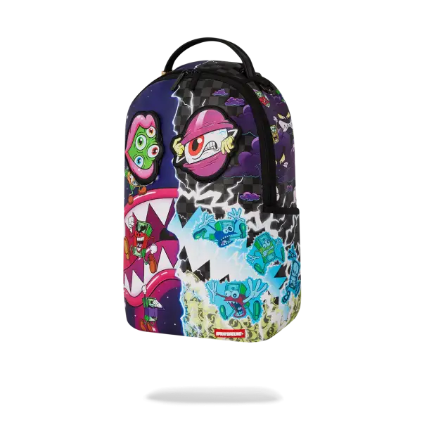 Sprayground money boys split crazy eyes backpack - BAGS