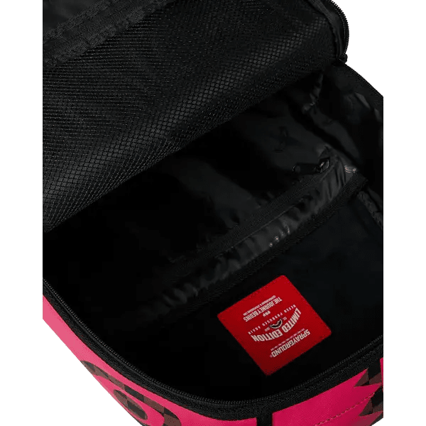 Sprayground - Pink Bear Shark DLXSV Backpack by SPRAYGROUND